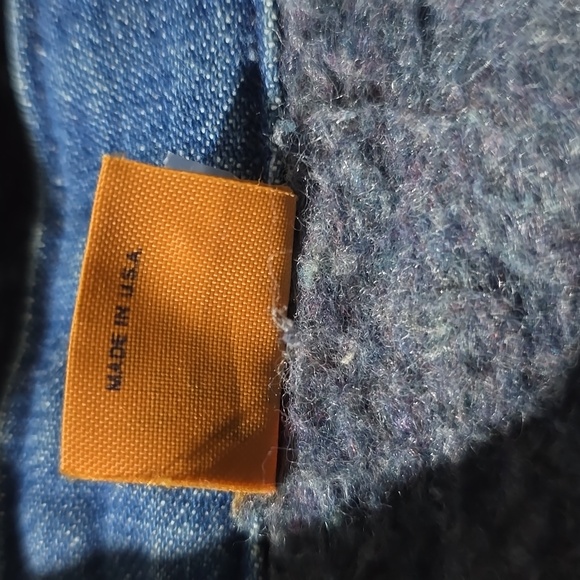 Vintage Wrangler Big Ben Chore Coat Blanket Lined Denim Size Small - Picture 5 of 10